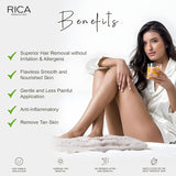 Rica Aloe Vera Liposoluble Wax For Sensitive Skin Men & Women Hair Removal Cream for Arms, Chest, Legs, Back, and Full Body (800 ML)