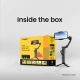Digitek (DSG-009F) 3 Axis Foldabe Smartphone Gimbal with Built in Extandable Telescopic Rod