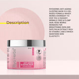 Riyo Herbs Anti Ageing Sleeping Mask, Night Gel With Rose, Date Palm &amp; Pine Bark Extracts for Reduces Fine Lines and Wrinkles, Radiant &amp; Glowing...
