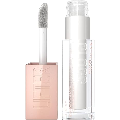 Maybelline Lifter Gloss, Hydrating Lip Gloss with Hyaluronic Acid, High Shine for Plumper 5.4ml
