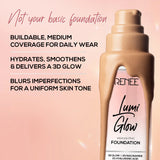RENEE Lumi Glow Highlighting Liquid Foundation With 3D Glow For Skin 30ml