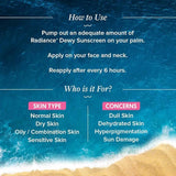 Aqualogica Radiance+ Dewy Sunscreen SPF 50+ PA+++ 80g