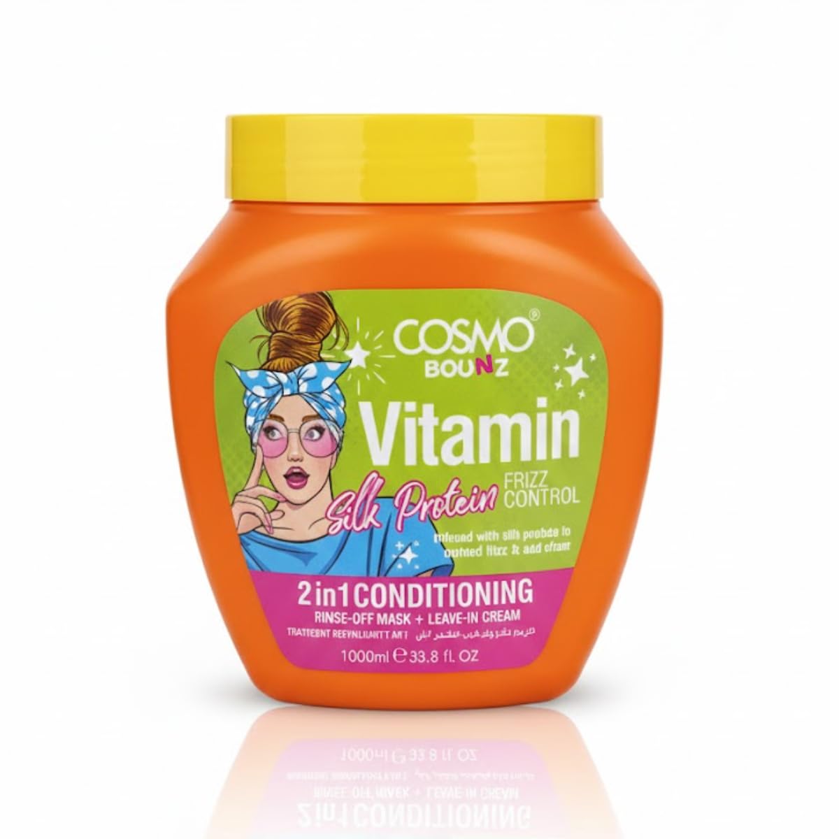 BOUNZ VITAMIN SILK PROTEIN FRIZZ CONTROL 2 IN 1 CONDITIONING