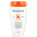 Kerastase Nutritive Bain Satin Riche Shampoo | Cleanses & Deeply Replenishes Moisture | With Plant-Based Proteins & Niacinamide | For Medium to Thick to Dry Hair | 8.5 Fl Oz