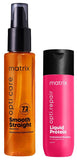 MATRIX Opti.Care Professional ANTI-FRIZZ Hair Serum | with Shea Butter (100ml) & Matrix Opti.Repair Professional Liquid Protein Shampoo, 200ml Combo