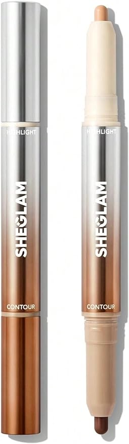 SHEGLAM Fine Line 2-In-1 Nose Contour & Highlight Pen (Cigar, One-Size)
