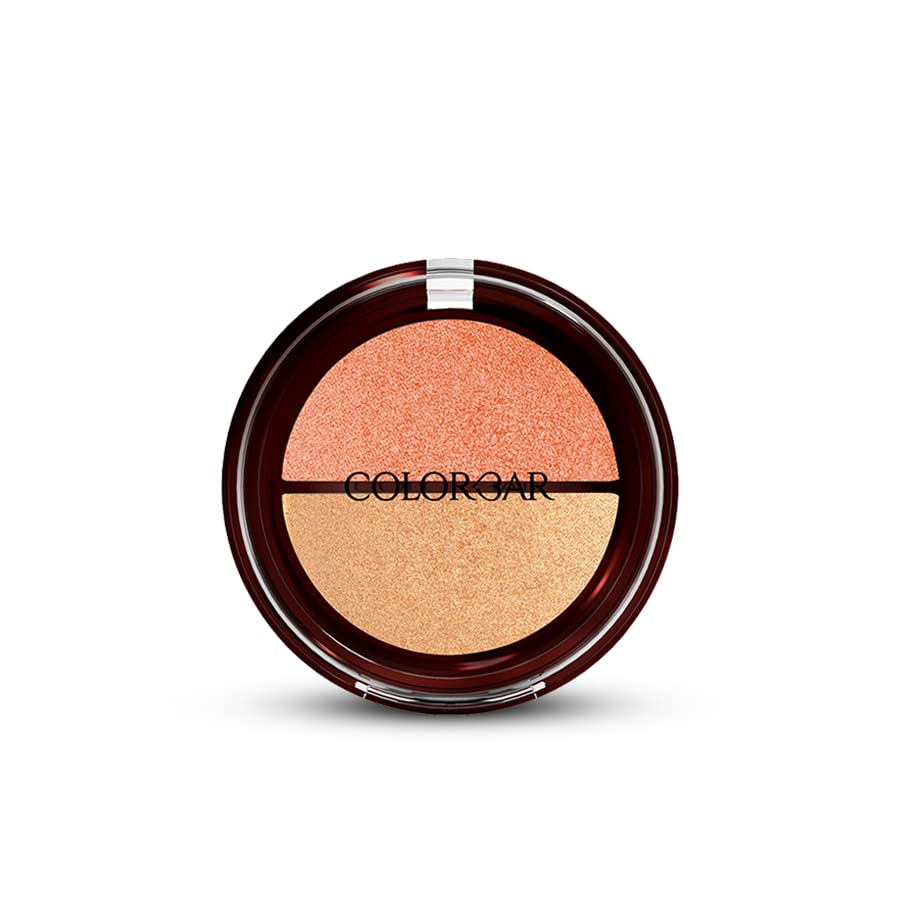 Colorbar Sexy Twosome Highlighter | Long wearing | Multidimensional effect | Light weight | Gives seamless complexion 12g