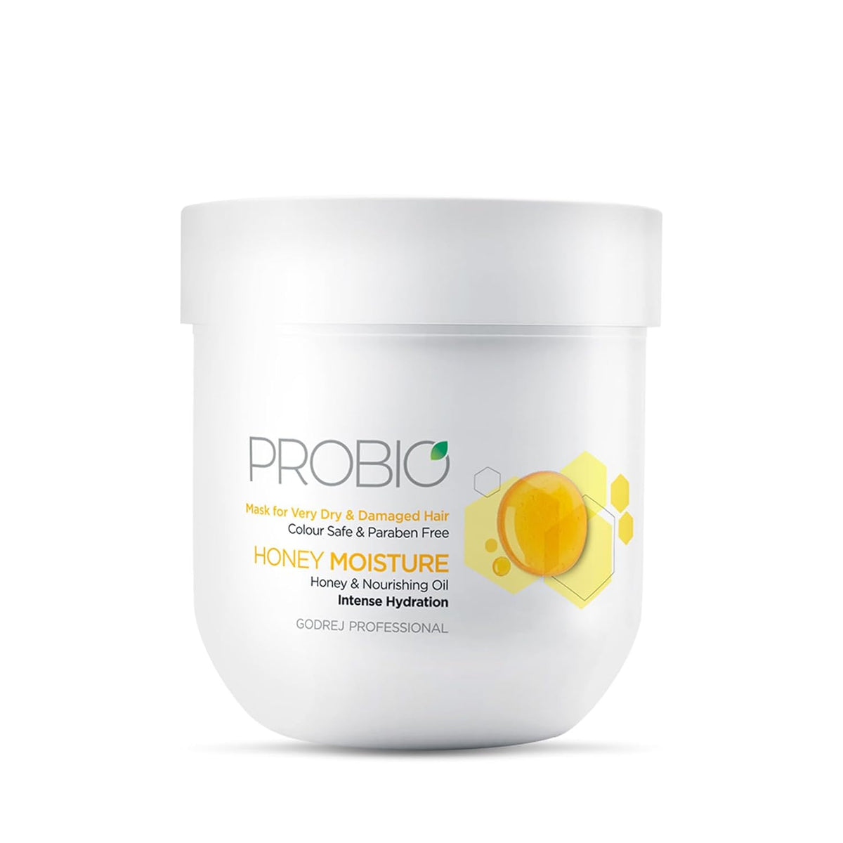 Godrej Professional Probio Honey Moisture Hair Mask (200G) For Dry & Damaged Hair No Sulphate No Paraben No Sls No Sles With Honey & Nourishing Oil