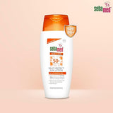 Sebamed Multi Protect Sun lotion SPF 50, 150 ml I UVA/UVB Protection filter I Water resistant sunscreen with pH 5.5 I Vitamin E I men & women I Suitable for children I Clinically tested.