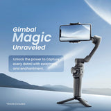 Digitek (DSG-009F) 3 Axis Foldabe Smartphone Gimbal with Built in Extandable Telescopic Rod