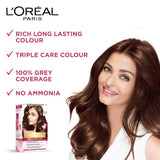 Loreal Paris Excellence Creme Triple Care Color 4.25 Aishwarya'S Brown 100G+72ml