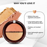 Colorbar Sexy Twosome Highlighter | Long wearing | Multidimensional effect | Light weight | Gives seamless complexion 12g