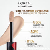 L'Oreal Paris Full Coverage Concealer, Waterproof Formula, For Undereye Circles and Blemishes, For Highlighting and Contouring, Infallible, Shade: 314, 10g