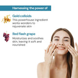 Raaga Professional Stem Cells Infused Gold Facial Kit | Gold Colloid, Red Flesh Grape Stem Cells | Combats Pigmentation | 6 Step Facial Kit for All Skin Types (61 gm)