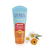 Lotus Herbals Safe Sun Sports Pro-Defence Sunscreen Cream SPF 100 PA+++, Sweat & Waterproof, Preservatives Free, 80g