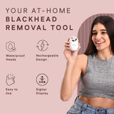 Winston Rechargeable Electric Blackhead Remover Machine for Men and Women - 60 Min Runtime | Acne, Pore Cleaner, Whitehead Remover with 5 Suction Heads for...