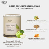 Rica Green Apple wax for sensitive skin, 800 ML