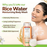 Mamaearth Rice Water Moisturizing Body Wash with Rice Water & Hydrating Lily Scent for Dewy Glass Skin - 275 ml | Intensely Moisturizes |Long Lasting Fragrance |Deeply Cleanses |Gentle |All Skin Types 275ml