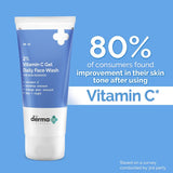 The Derma co 2% Vitamin C Gel Daily Face Wash with Vitamin C Rosehip & Orange Peel Extract for Glowing Skin 80ml