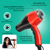 Ikonic Professional Speedy Hair Dryer (Black & Red)