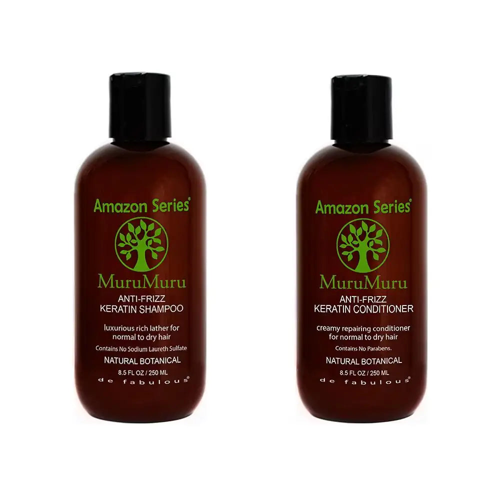 Amazon Series MuruMuru Anti-Frizz Keratin Shampoo and Conditioner Combo Pack (250ml + 250ml)