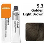 Loreal Professional Majirel Hair Color 50G No 5.3 Golden Light Brown + Oxidant 495Ml Combo