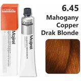 Loreal Professional Majirel Hair Color 50G No 6.45 Mahogany Copper Dark Blonde + Oxidant 495Ml Combo