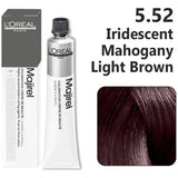 Loreal Professional Majirel Hair Color 50G No 5.52 Iridescent Mahogany Light Brown + Oxidant 495Ml Combo