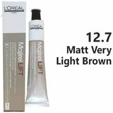Loreal Professional Majirel Hair Color 50G No 12.7 Matt Very Light Brown + Oxidant 495Ml Combo
