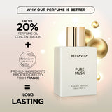 Bellavita Pure Musk Unisex Perfume - 100ml