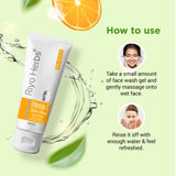 Riyo Herbs Vitamin c Daily Glow Face Wash With Turmeric,Orange &amp; Moringa 100ml
