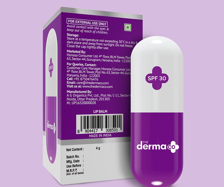The Derma co 1% Kojic Acid Lip Balm With Alpha Arbutin & Hyaluronic Acid - 4g