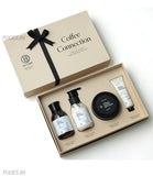 Brillare Coffee Connection Body Wash, Lotion, Scrub & Hand Cream Gift Box (Pack of 4)