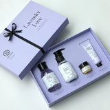 Brillare Lavender Love Body Wash - Body Lotion - Lip Balm & Hand Creme Gift Box (Pack of 4)