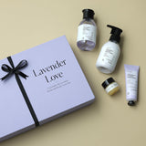 Brillare Lavender Love Body Wash - Body Lotion - Lip Balm & Hand Creme Gift Box (Pack of 4)