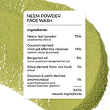 Brillare Neem Powder Face Wash For Clear, Purified, Acne Prone Skin (30gm)