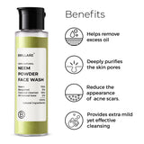 Brillare Neem Powder Face Wash For Clear, Purified, Acne Prone Skin (30gm)