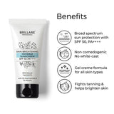 Brillare Professional Skin Brightening Invisible Sunscreen with SPF50 (50gm)