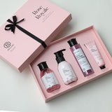Brillare Rose Royale Gift Box with Body Wash, Body Scrub, Face Wash & Face Scrub (Pack of 4)