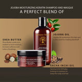 Amazon Series Jojoba Moisturizing Keratin Shampoo and Masque Combo Pack