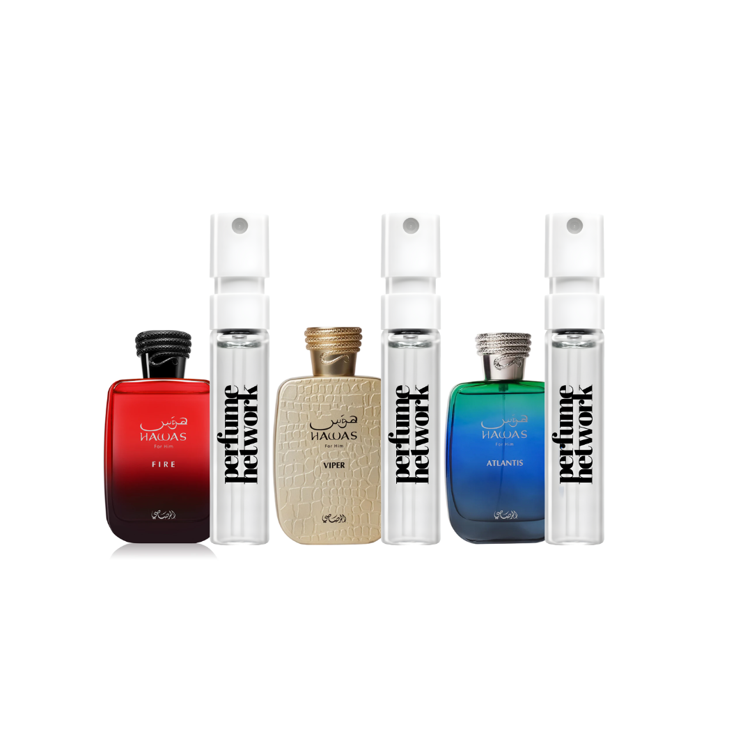 Hawas New Arrivals Sampling Set ( Fire,Viper,Atlantis) 3 x 1ml