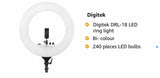 Digitek Ring Led Light 18' With Stand