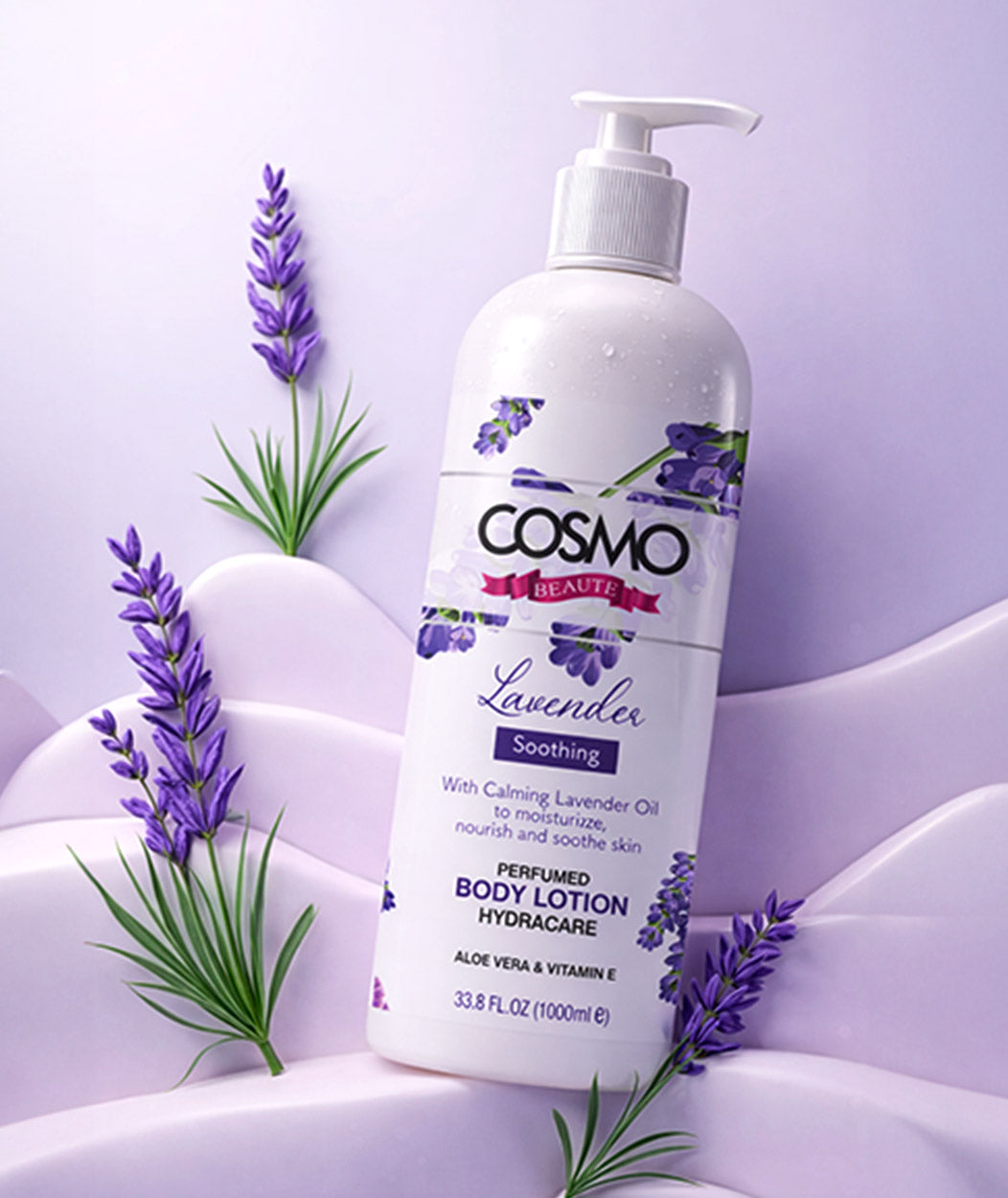 Lavender Soothing Perfumed Body Lotion - 1000ml & 500ml