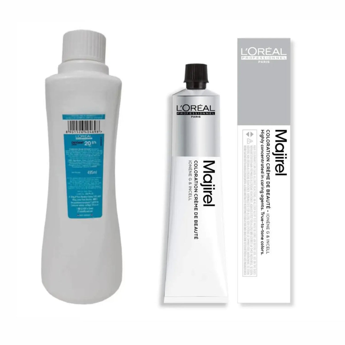 Loreal Professional Majirel Hair Color 50G No 7.23 Golden Iridescent Blonde   + Oxidant 495Ml Combo