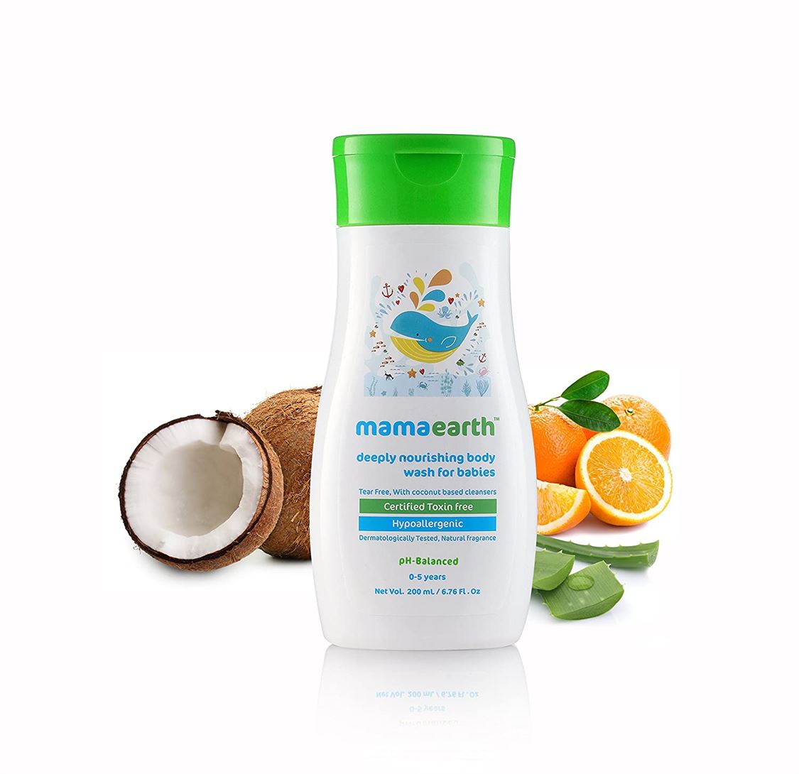 Mamaearth Deeply Nourishing BodyWash For Babies 0-5 yrs 200ml