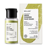 Brillare Neem Powder Face Wash For Clear, Purified, Acne Prone Skin (15gm)